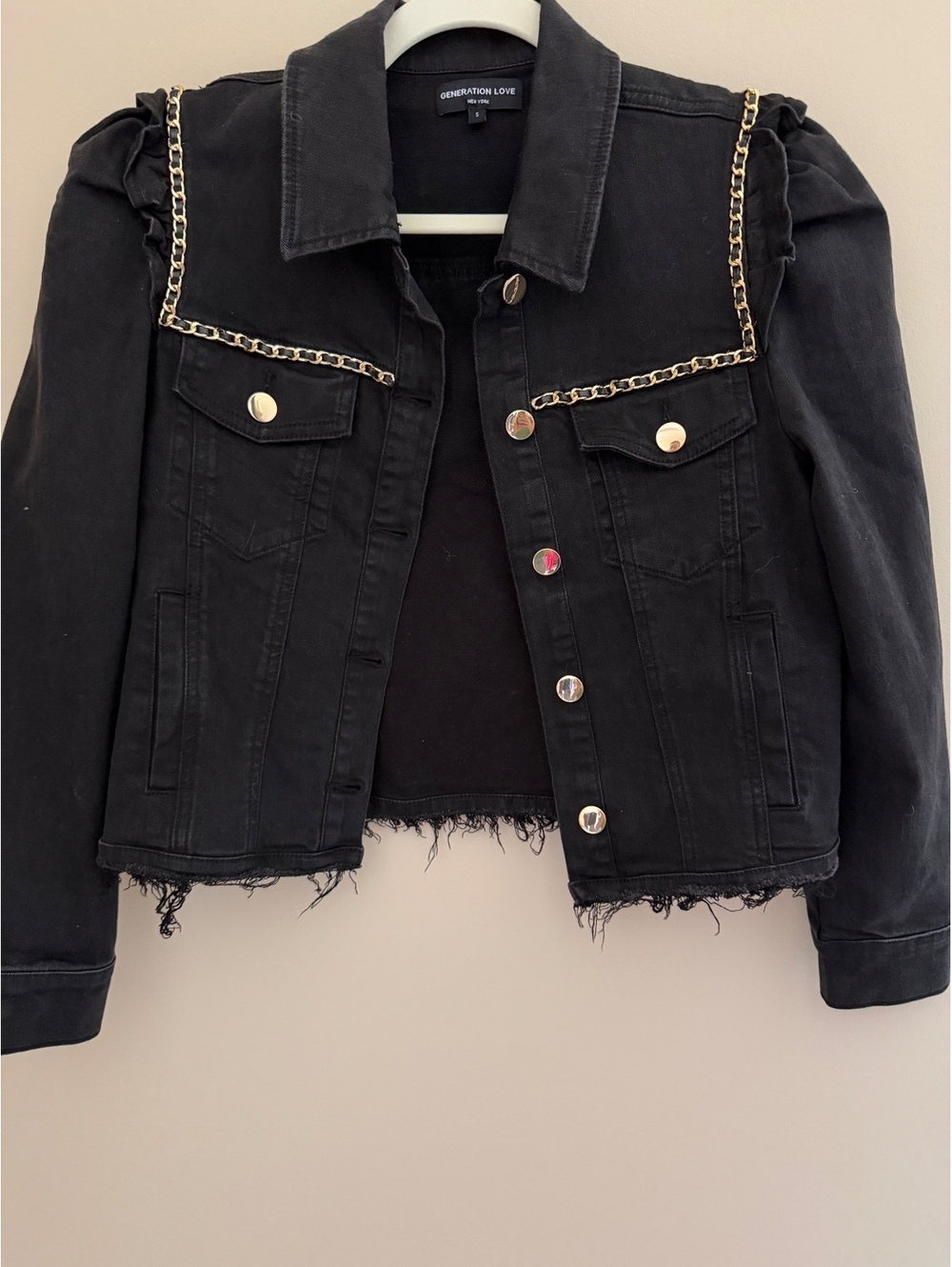 S Generation Love black jacket w/ gold embellishment